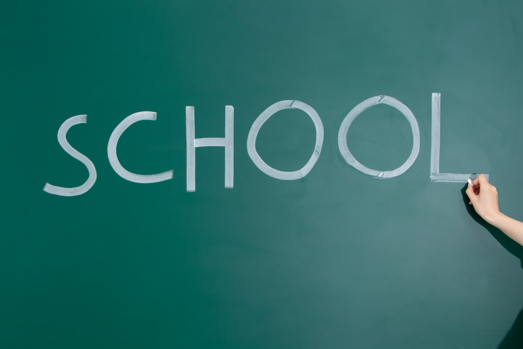 SCHOOL英语单词书写图版权图片下载
