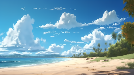 唯美自然风景碧海蓝天摄影