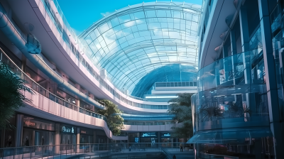 现代商城建筑摄影高清图