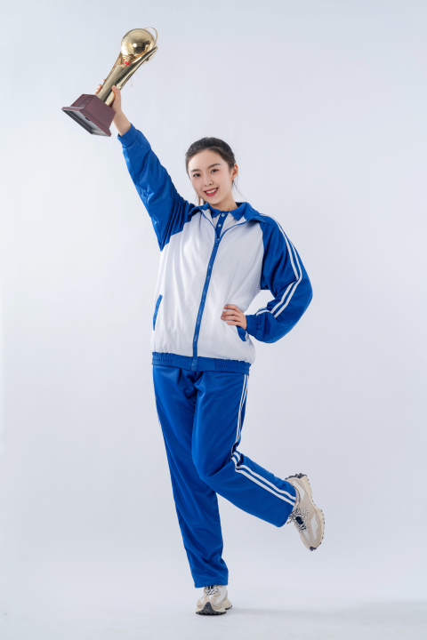 可爱的获奖女选手高清图版权图片下载