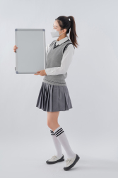 品学兼优的女生代表高清图