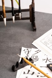 中国书法班上课图