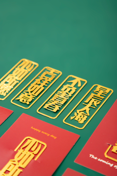 金属文字书签展示图