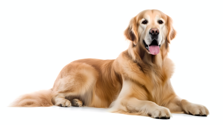 金色萨摩耶犬摄影图