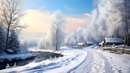 雪天摄影图