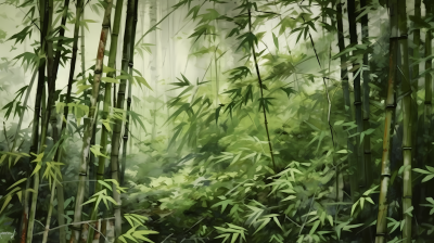 竹林美景摄影图片