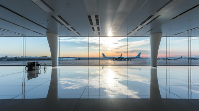极简格栅与铝制航空内饰设计