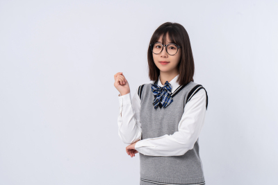 自信沉着的优秀学生实拍图