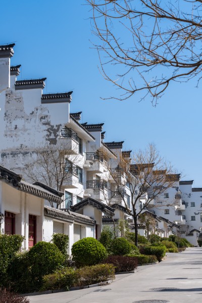鳞次栉比的古建筑实拍图