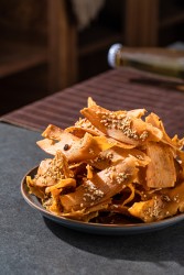 风味茄子味炒锅饼高清图