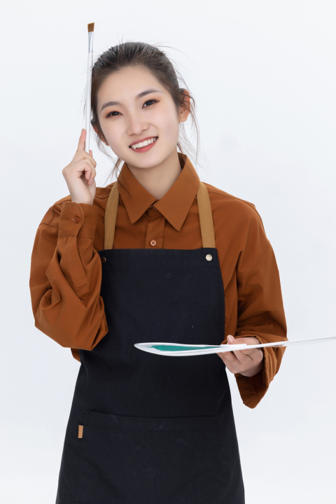 女学生画画写真图版权图片下载