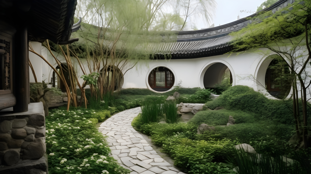 中国白铜风格最古老的私人植物园摄影版权图片下载