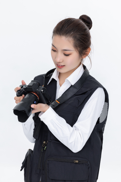职业女摄影师写真图