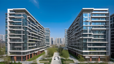 北京住宅小区摄影图片