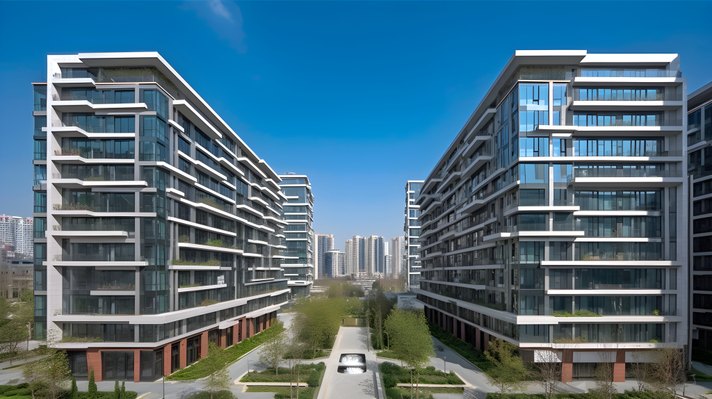 北京住宅小区摄影图片