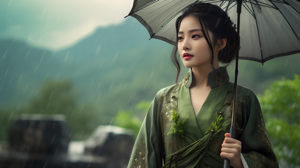南方美景温婉动人的女子摄影图版权图片下载