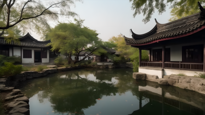 漂亮的苏州建筑风景摄影图