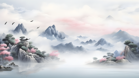 绝美中国山水画高清图