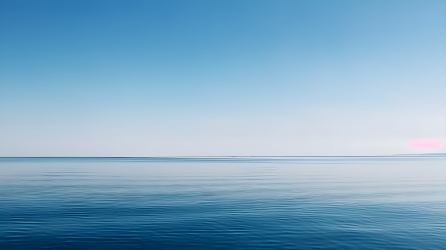 海天一线唯美景色摄影图
