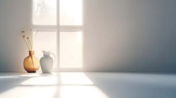 简洁夏日阳光反射摄影图