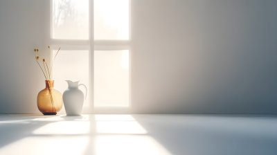 简洁夏日阳光反射摄影图