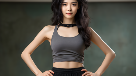 亚洲女生摄影图片