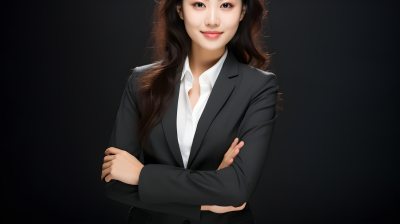 优雅职场女性摄影图片
