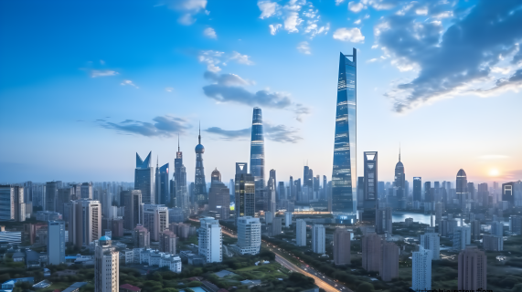 现代城市高楼大厦摄影图片