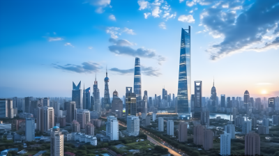 现代城市高楼大厦摄影图片