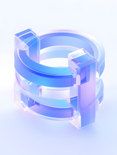 3D透明技术图标摄影图片