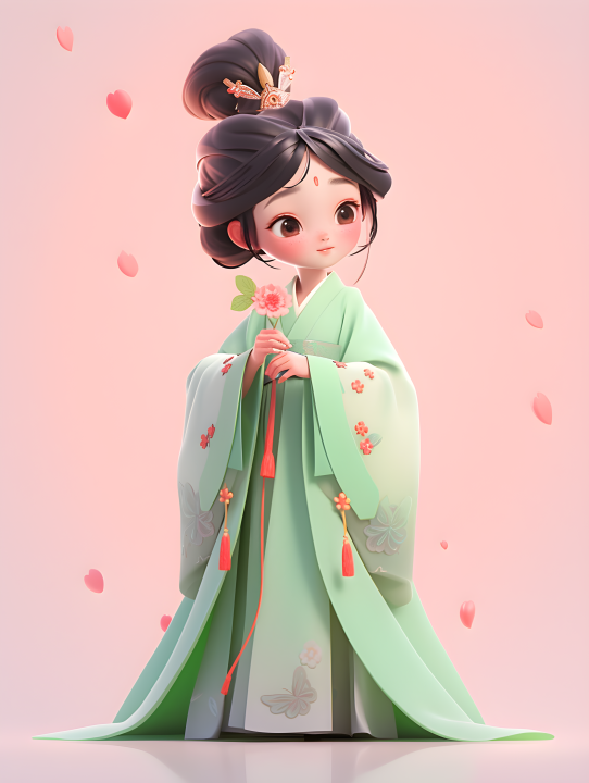 梦幻国风少女风摄影版权图片下载