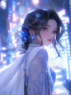 优雅汉服仙女摄影图片
