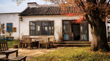农舍风光摄影图片