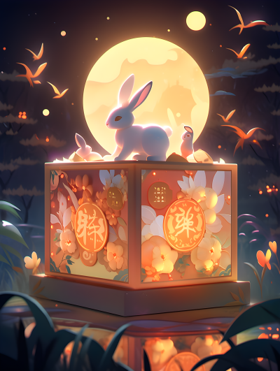 中秋月饼包装设计摄影图片