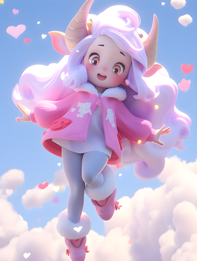 超萌星座少女摄影图
