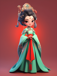 古风汉服女角色摄影图片