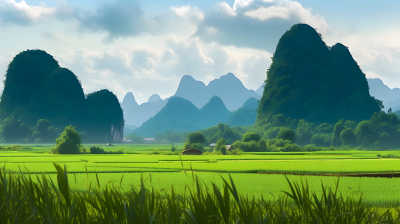 中国风山水摄影图