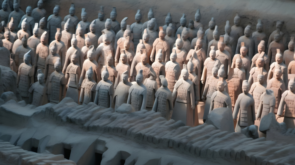 古代兵马俑摄影版权图片下载