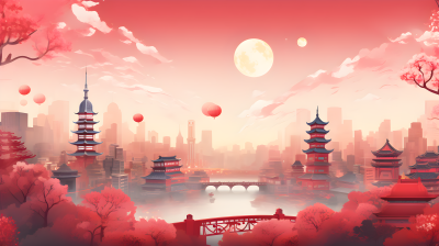 现代中国城市景观摄影图