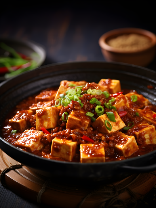 中餐麻婆豆腐摄影高清版权图片下载