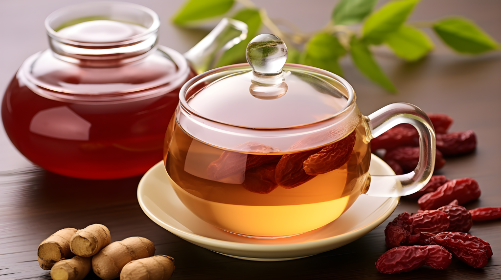 红枣姜茶摄影版权图片下载