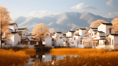 中国麦乡秋季旅游景色摄影图片