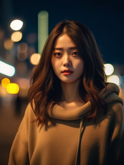 亚洲花美人摄影图