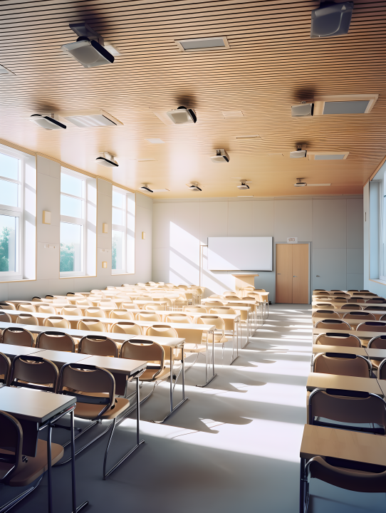 学院讲堂空房间摄影版权图片下载