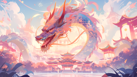 中国风抽象龙摄影图片