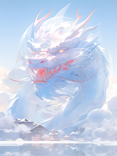 中国水晶龙摄影图片