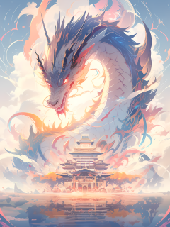 神秘中国神龙风景摄影图