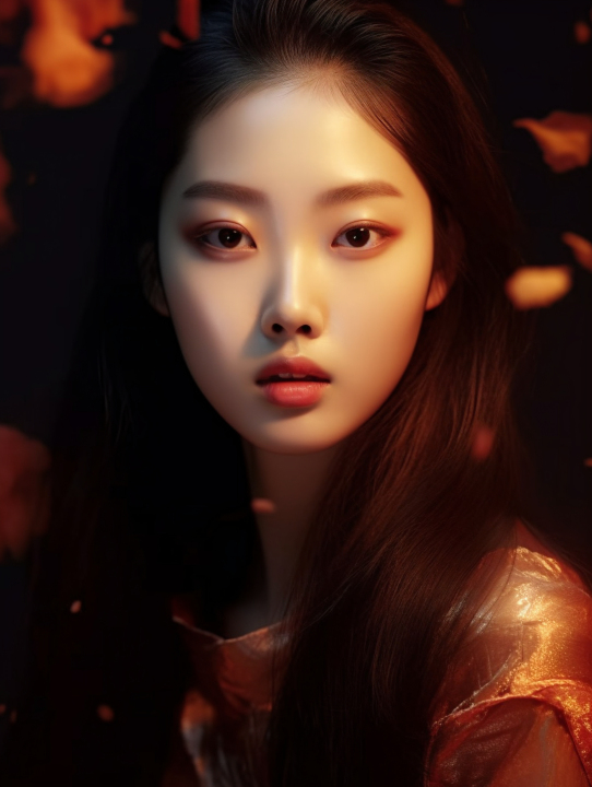 时尚潮流年轻女孩的绝美肖像摄影版权图片下载