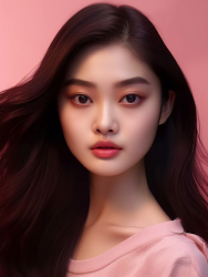 清新自然的女孩摄影图片