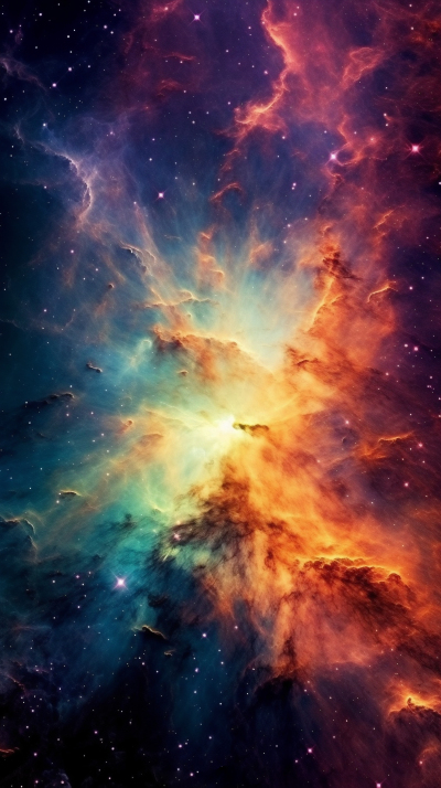 壮丽星系的摄影图
